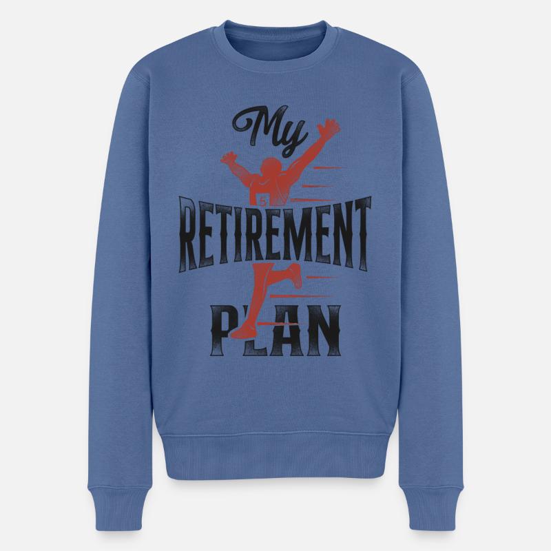 Running Runner Semi-Marathon - Pull Premium bio Homme - bleu pigeon