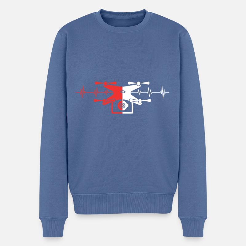 Fliegen Nicht Kamera Spionage Versteckte Hero Cam - Männer Premium Bio Pullover - Taubenblau