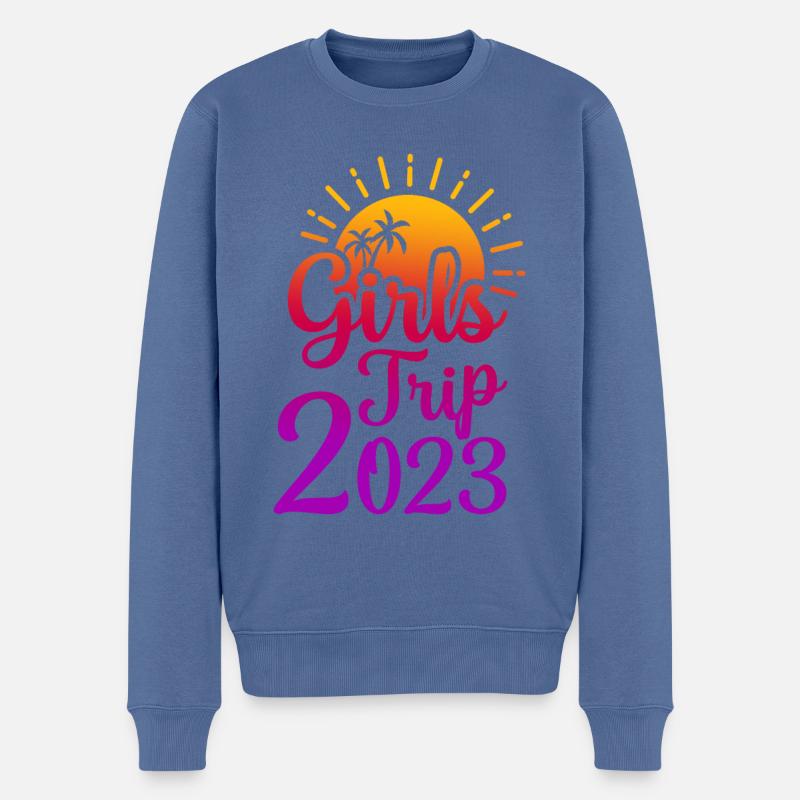 Girls Trip 2023 - Männer Premium Bio Pullover - Taubenblau
