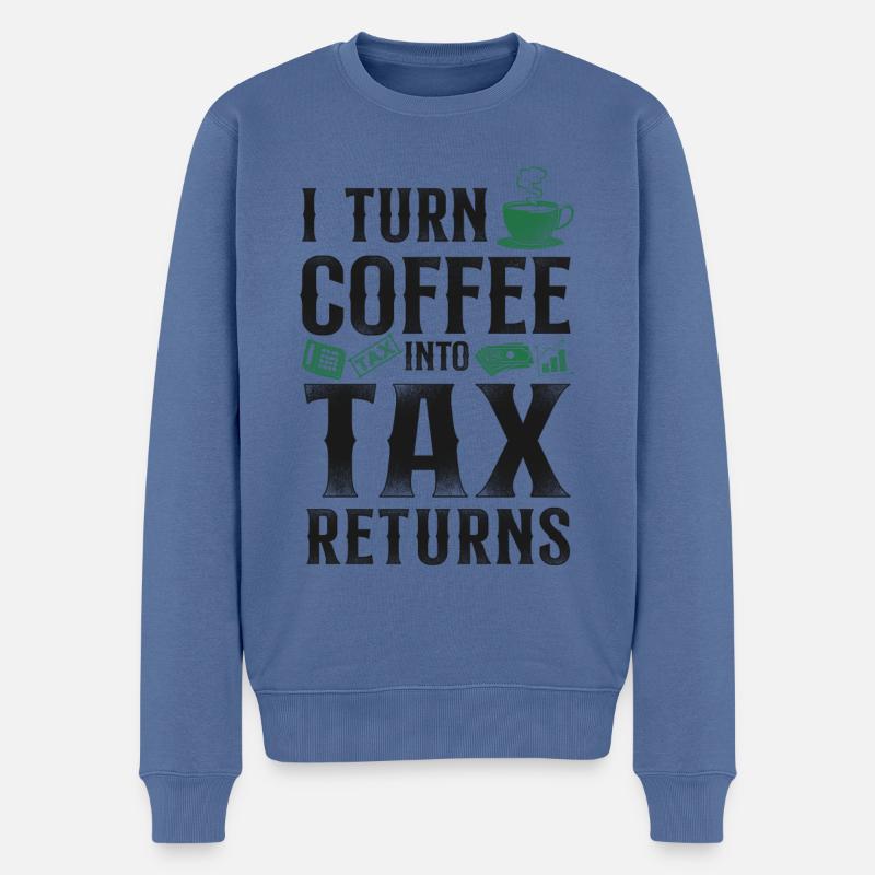 Accountant Bookkeeper Accounting - Männer Premium Bio Pullover - Taubenblau