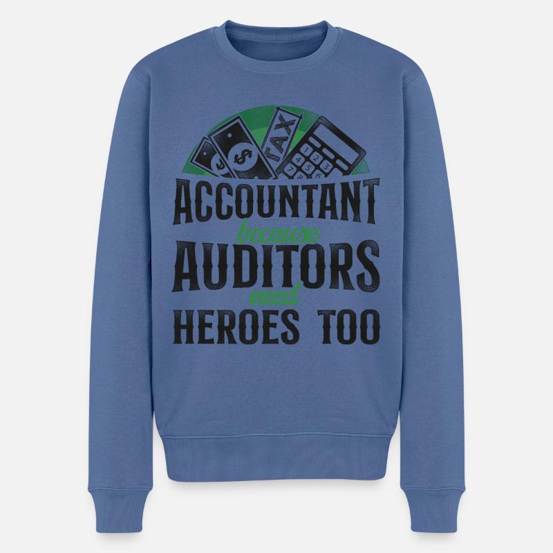 Comptable Comptable Comptable Comptabilité - Pull Premium bio Homme - bleu pigeon