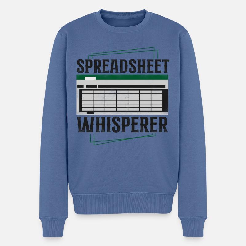 Accountant Bookkeeper Accounting - Männer Premium Bio Pullover - Taubenblau