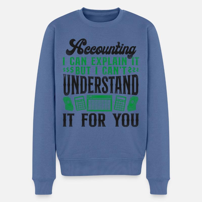 Comptable Comptable Comptable Comptabilité - Pull Premium bio Homme - bleu pigeon