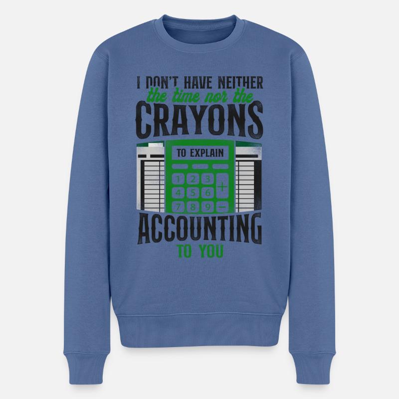 Comptable Comptable Comptable Comptabilité - Pull Premium bio Homme - bleu pigeon