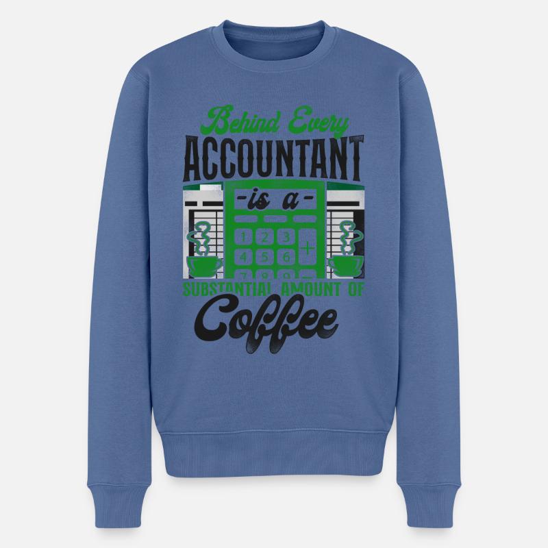 Comptable Comptable Comptable Comptabilité - Pull Premium bio Homme - bleu pigeon