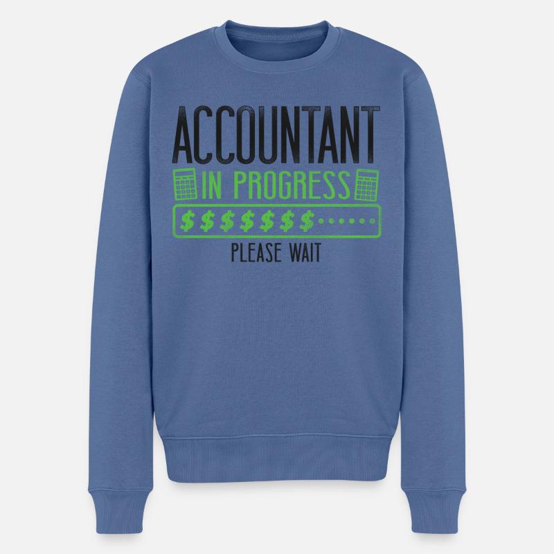 Comptable Comptable Comptable Comptabilité - Pull Premium bio Homme - bleu pigeon