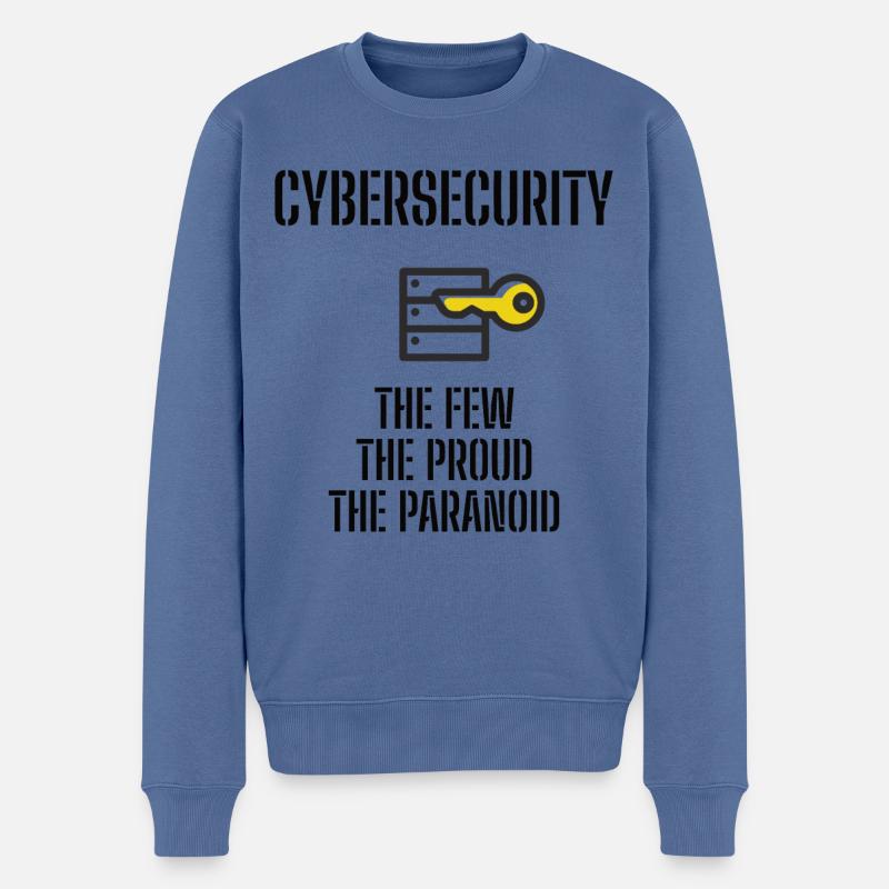 Cybersecurity - IT Security Computer Scientists - Men's Premium Organic Jumper - stone blue