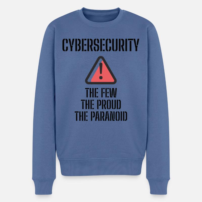 Cybersecurity - IT-Sicherheit Informatiker - Männer Premium Bio Pullover - Taubenblau