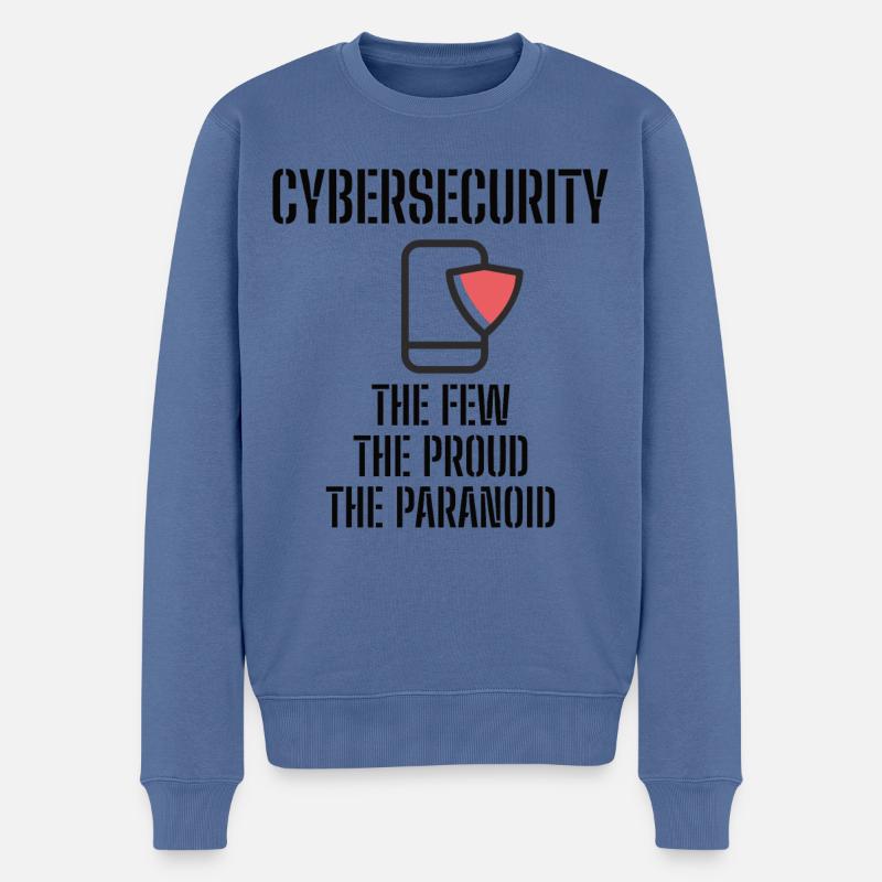 Cybersecurity - IT-Sicherheit Informatiker - Männer Premium Bio Pullover - Taubenblau