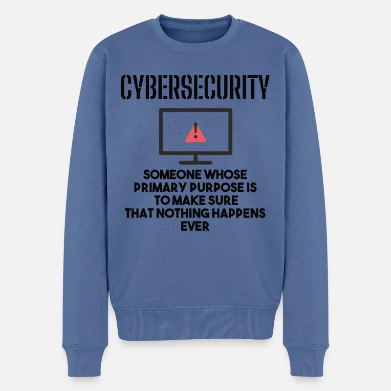Cybersecurity - IT Security Computer Scientists - Men's Premium Organic Jumper - stone blue