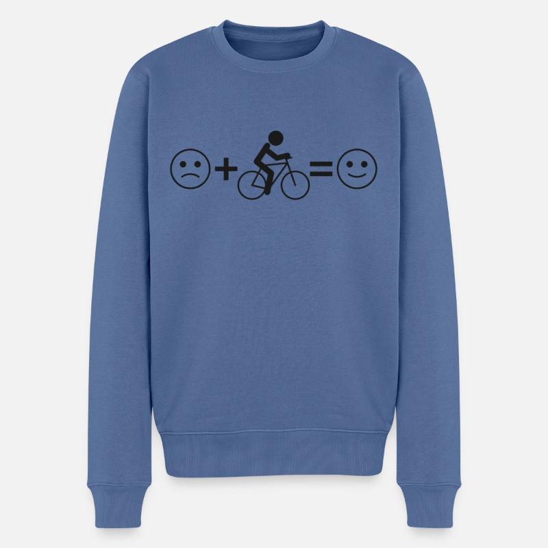 Enduro VTT VTT Équitation - Pull Premium bio Homme - bleu pigeon