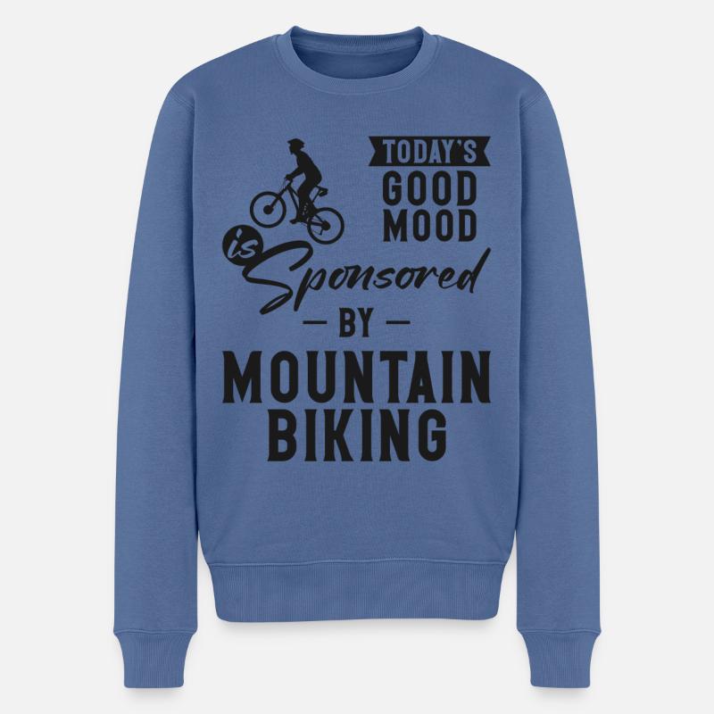 Enduro VTT VTT Équitation - Pull Premium bio Homme - bleu pigeon