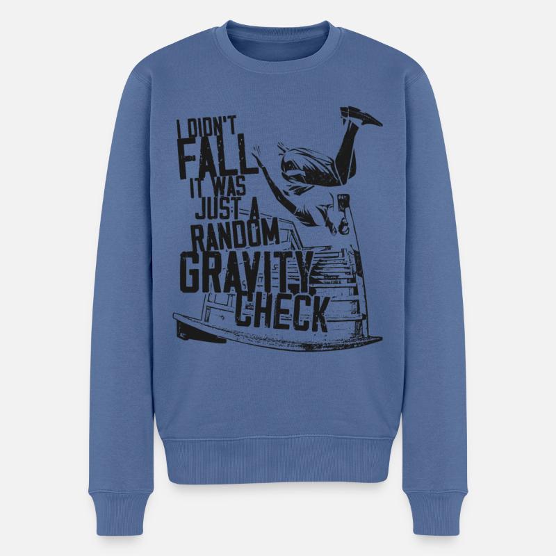 Parkour Free Running Traceur I - Männer Premium Bio Pullover - Taubenblau