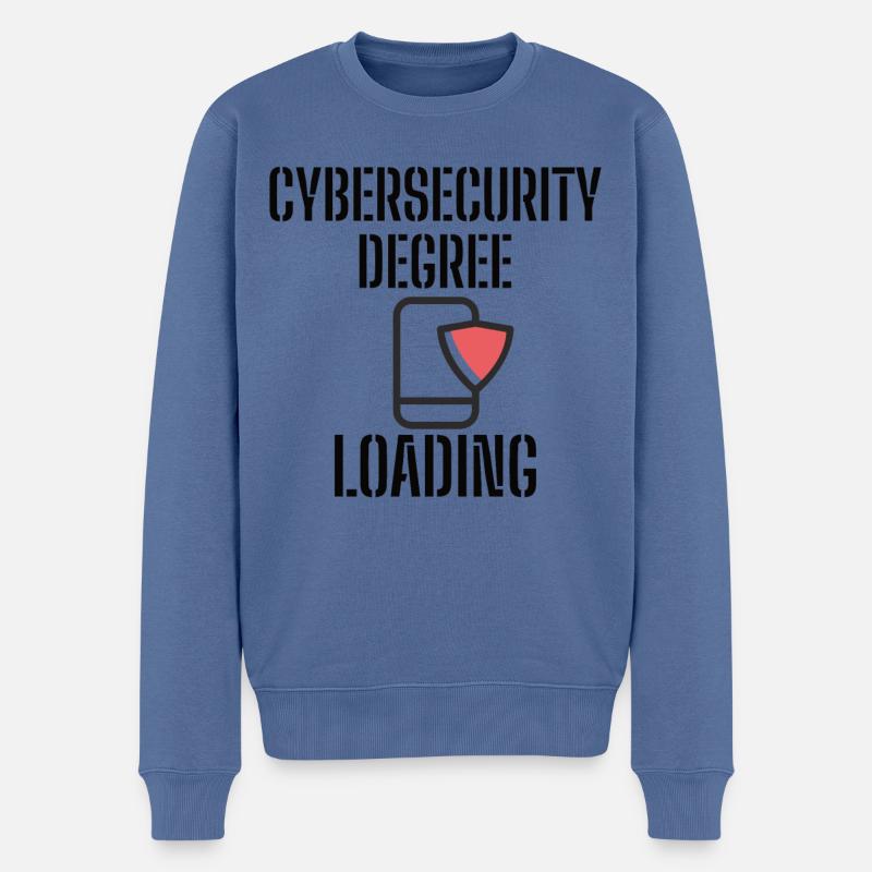 Cybersecurity - IT-Sicherheit Informatiker - Männer Premium Bio Pullover - Taubenblau