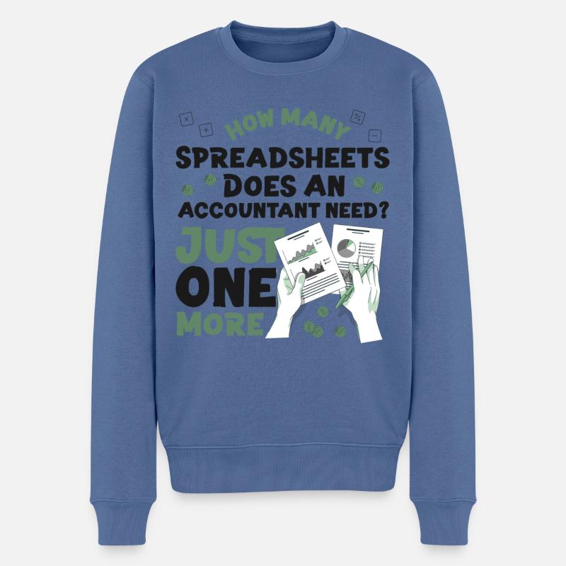 Accountant Bookkeeper Accounting - Männer Premium Bio Pullover - Taubenblau