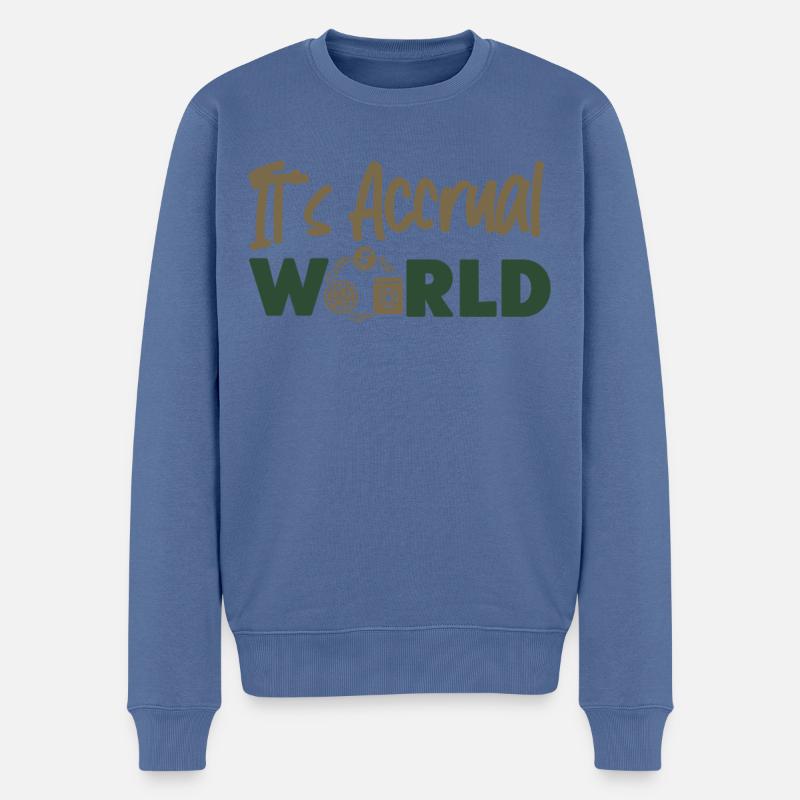 Accountant Bookkeeper Accounting - Männer Premium Bio Pullover - Taubenblau