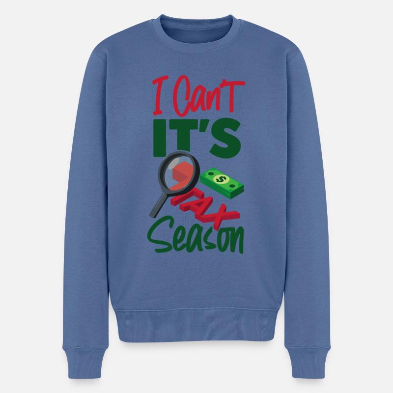 Comptable Comptable Comptable - Pull Premium bio Homme - bleu pigeon