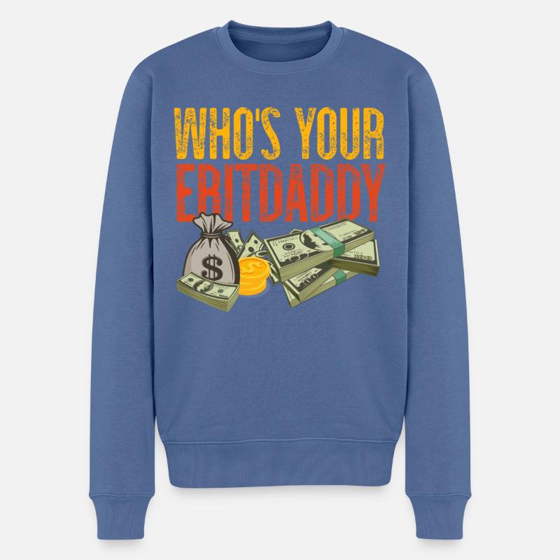 Comptable Comptable Comptable - Pull Premium bio Homme - bleu pigeon