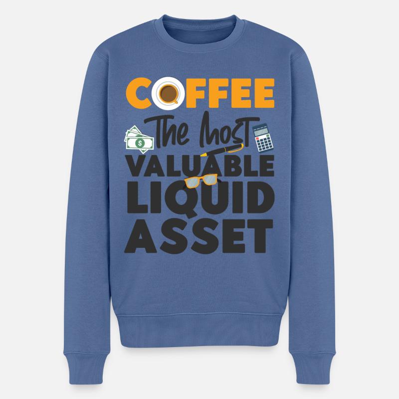 Comptable Comptable Comptable - Pull Premium bio Homme - bleu pigeon