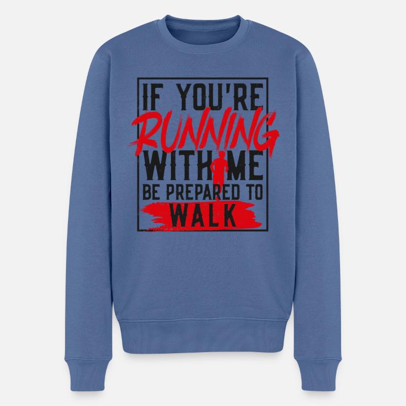 Running Runner Half Marathon Slow - Pull Premium bio Homme - bleu pigeon