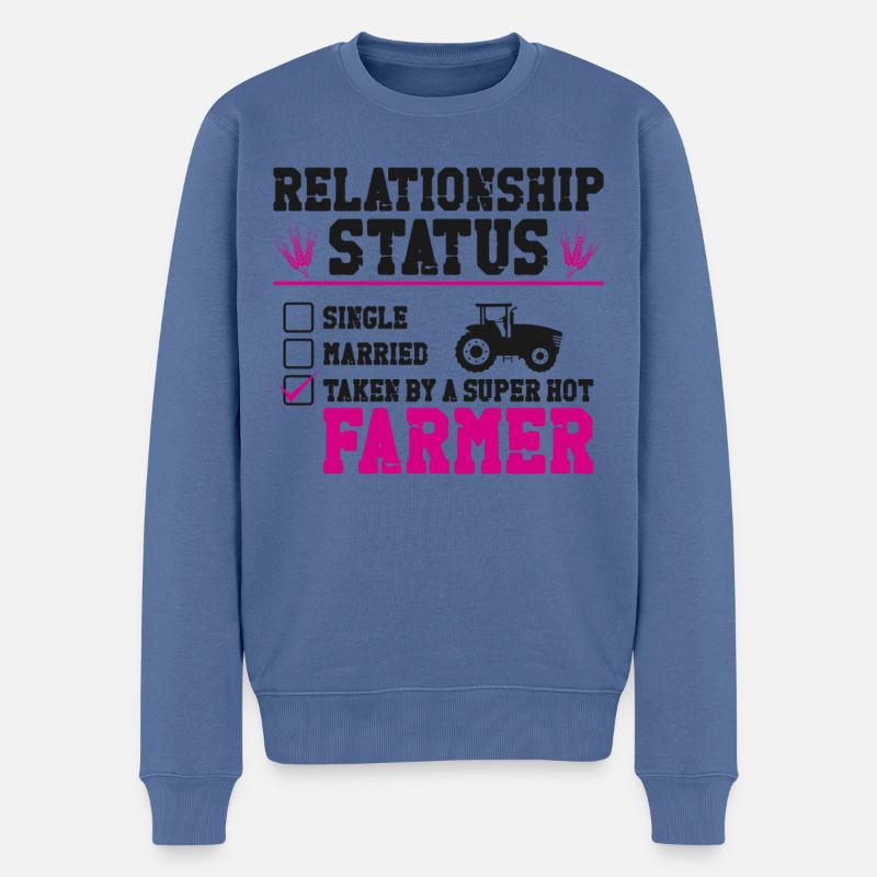 fermier fermier petite amie - Pull Premium bio Homme - bleu pigeon