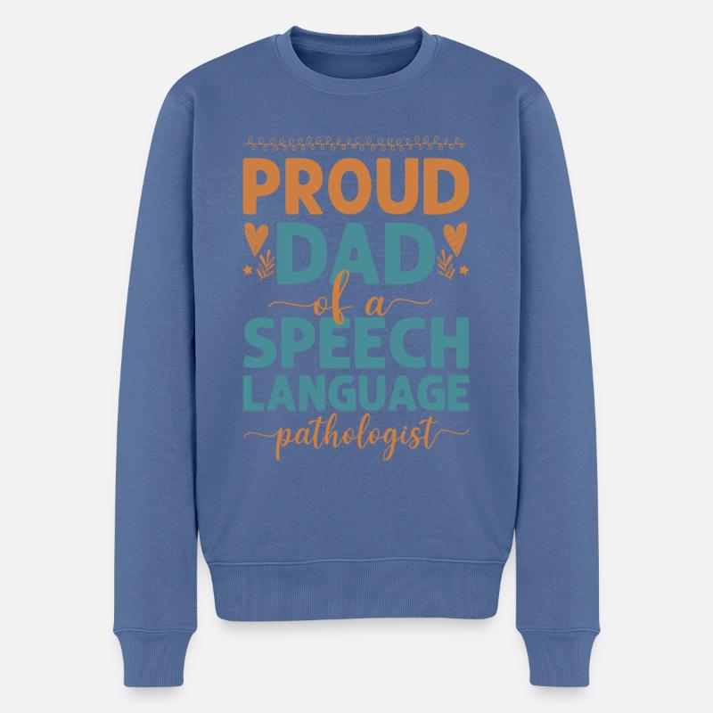 Speech Therapist Therapy Assistant - Männer Premium Bio Pullover - Taubenblau