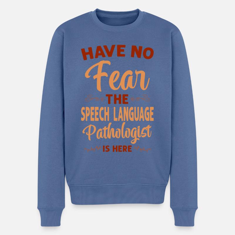 Speech Therapist Therapy Assistant - Männer Premium Bio Pullover - Taubenblau