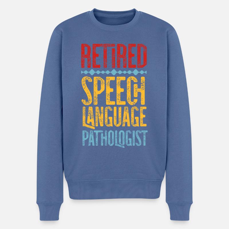 Speech Therapist Therapy Assistant - Männer Premium Bio Pullover - Taubenblau