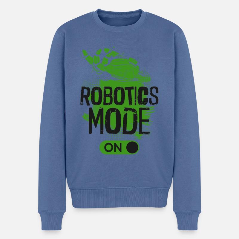 Robot Robotics Engineer Robotics - Men's Premium Organic Jumper - stone blue