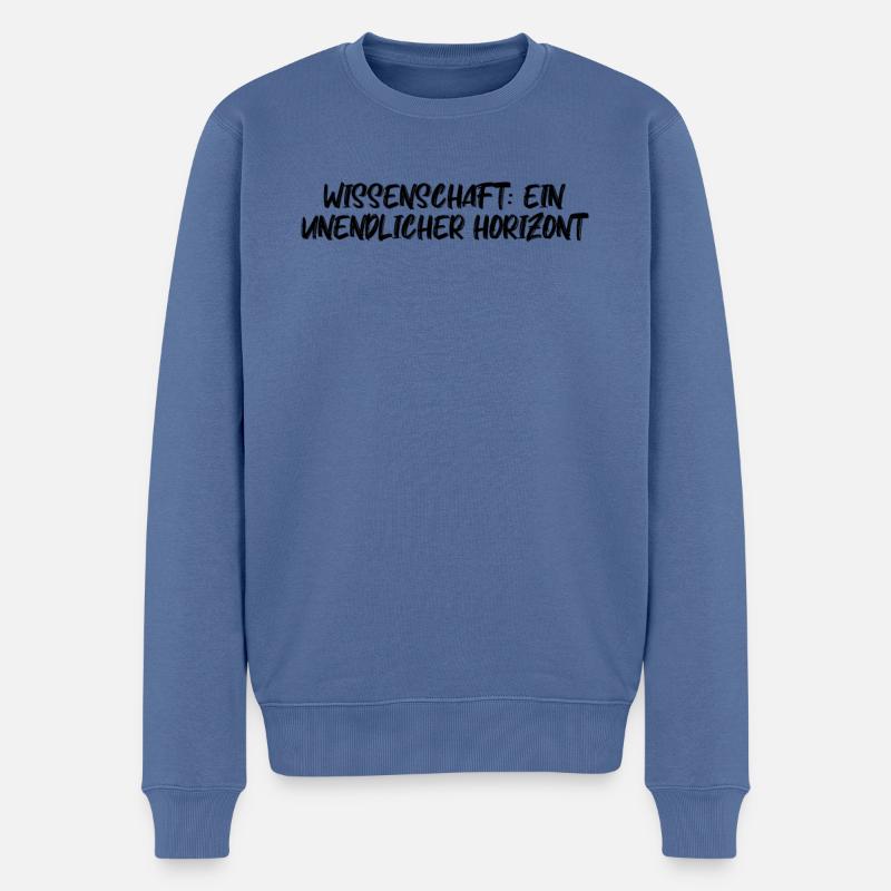 Wissenschaft - Wissenschaft: Ein unendlicher - Männer Premium Bio Pullover - Taubenblau