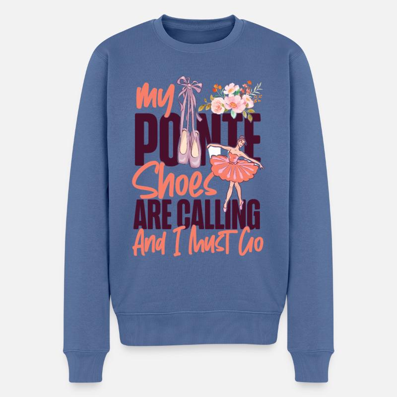 Ballet Danseuse Danse Ballerine - Pull Premium bio Homme - bleu pigeon