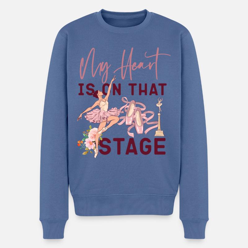 Ballet Danseuse Danse Ballerine - Pull Premium bio Homme - bleu pigeon