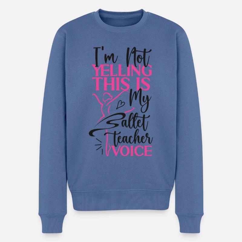 Ballet Dancer Dance Girl Ballerina - Männer Premium Bio Pullover - Taubenblau