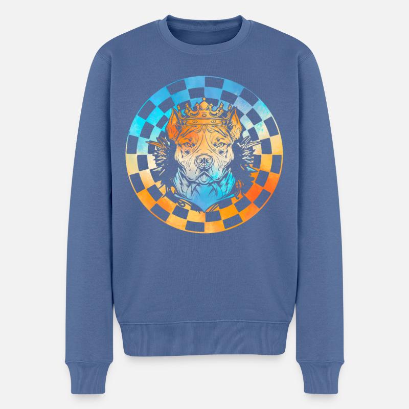 Pitbull - Pull Premium bio Homme - bleu pigeon