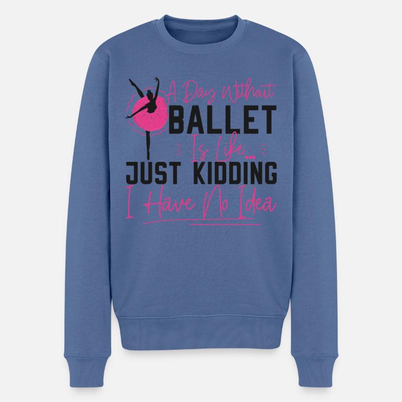 Ballet Danseuse Danse Ballerine - Pull Premium bio Homme - bleu pigeon