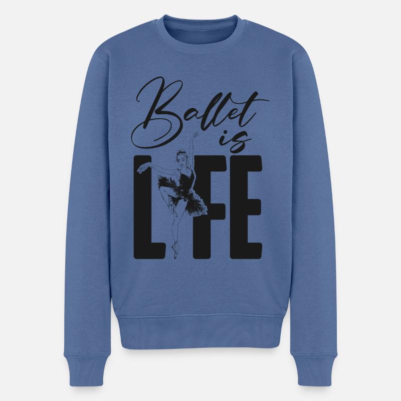 Ballet Danseuse Danse Ballerine - Pull Premium bio Homme - bleu pigeon