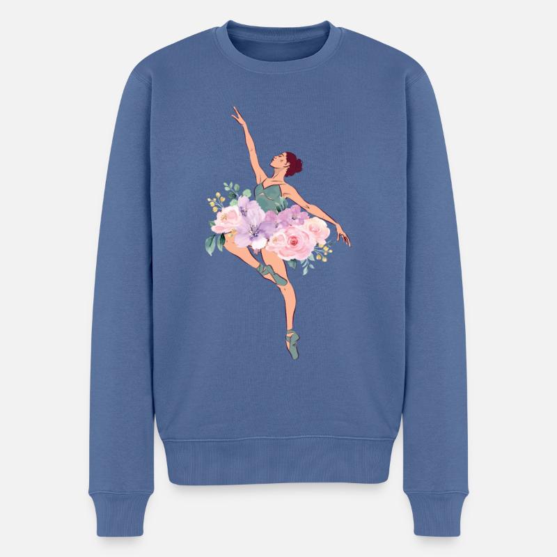 Ballet Danseuse Danse Ballerine - Pull Premium bio Homme - bleu pigeon