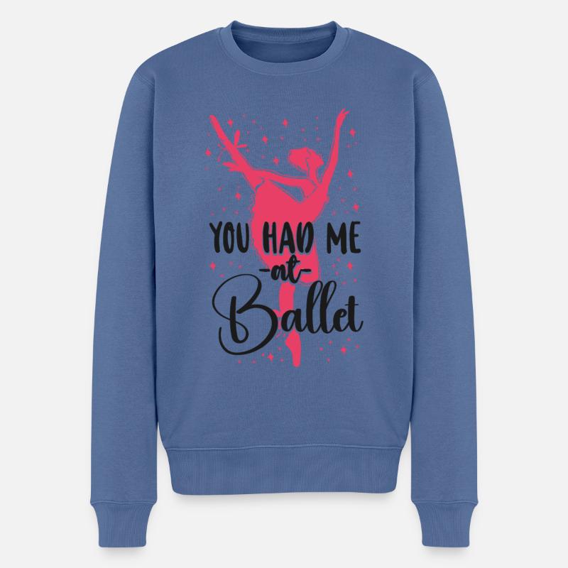 Ballet Danseuse Danse Ballerine - Pull Premium bio Homme - bleu pigeon