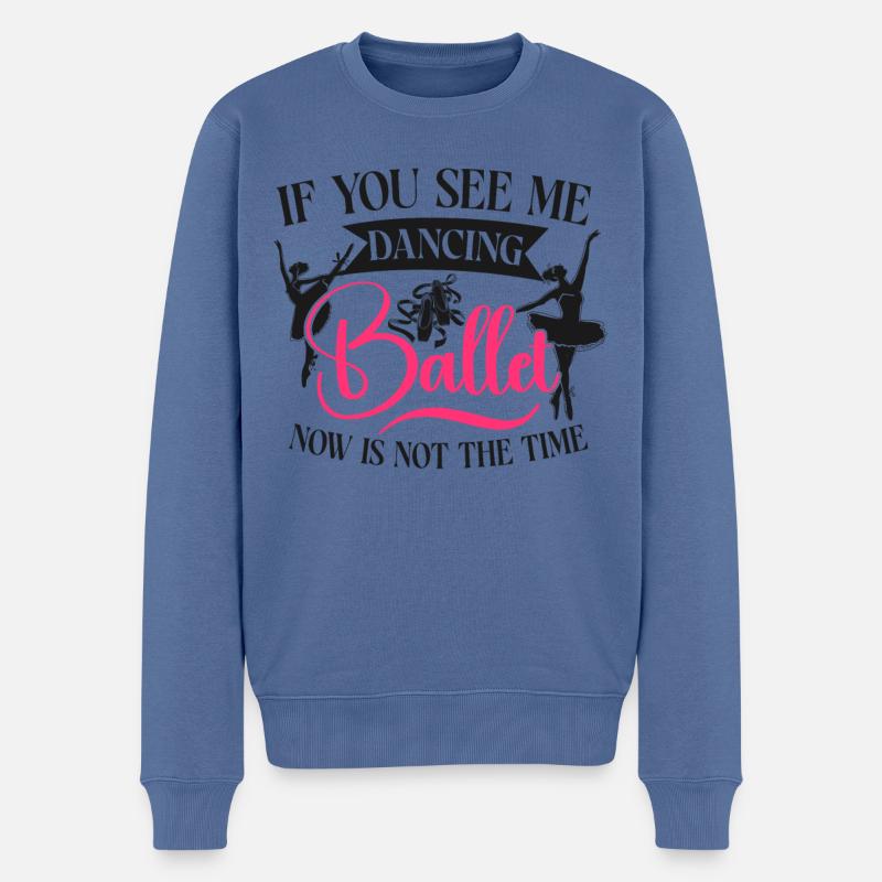 Ballet Danseuse Danse Ballerine - Pull Premium bio Homme - bleu pigeon