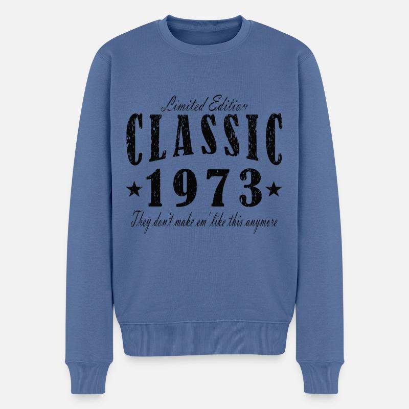 Classique 1973 - Pull Premium bio Homme - bleu pigeon