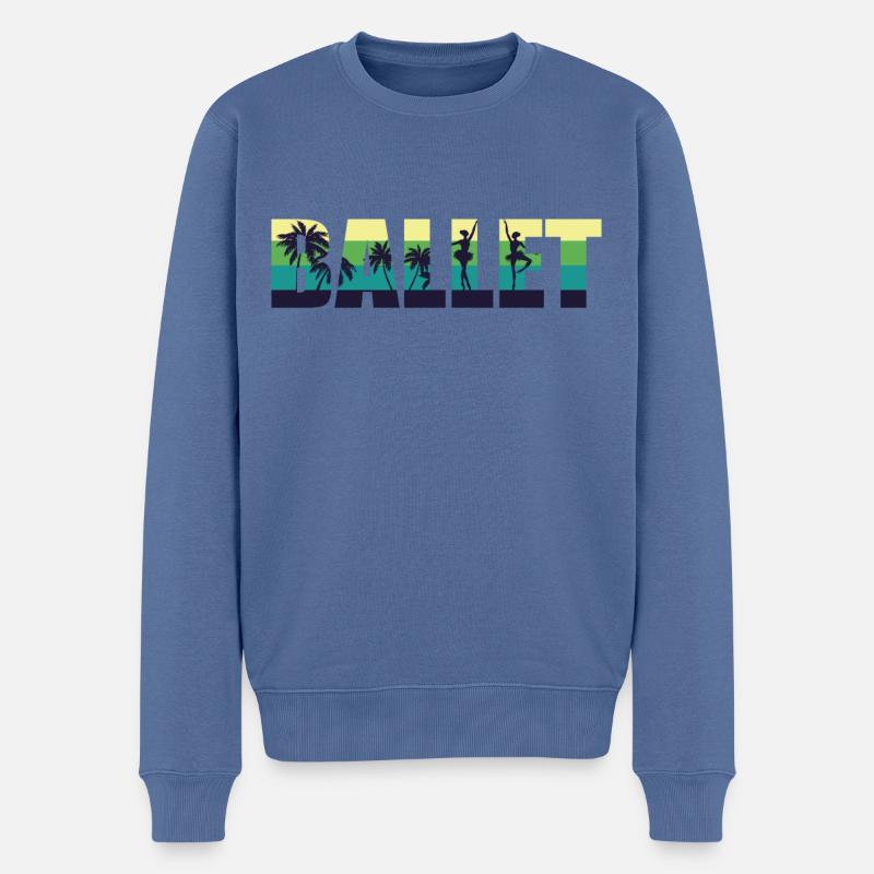 Ballet Danseuse Danse Ballerine - Pull Premium bio Homme - bleu pigeon
