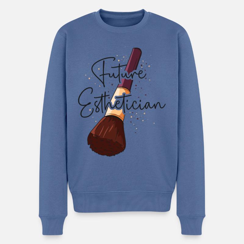 Cute Licensed Esthetician Skincare - Männer Premium Bio Pullover - Taubenblau