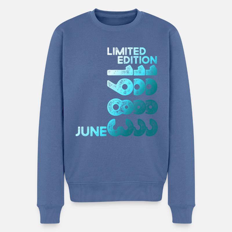 40e anniversaire Juin Millésime 1983 Edition Limitée - Pull Premium bio Homme - bleu pigeon