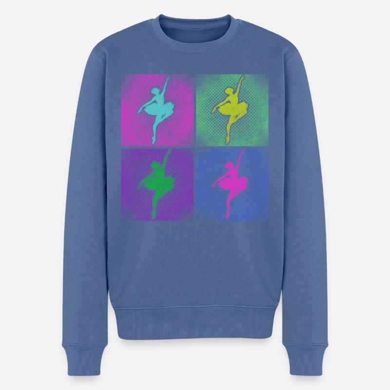 Ballet Danseuse Danse Ballerine - Pull Premium bio Homme - bleu pigeon