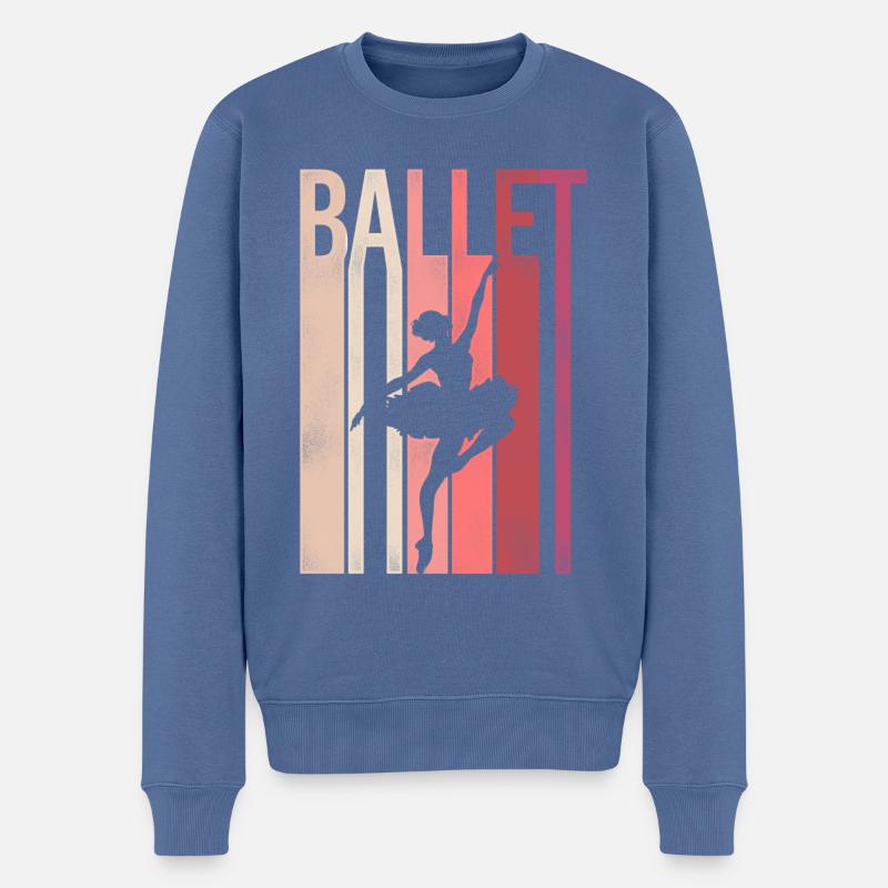 Ballet Danseuse Danse Ballerine - Pull Premium bio Homme - bleu pigeon