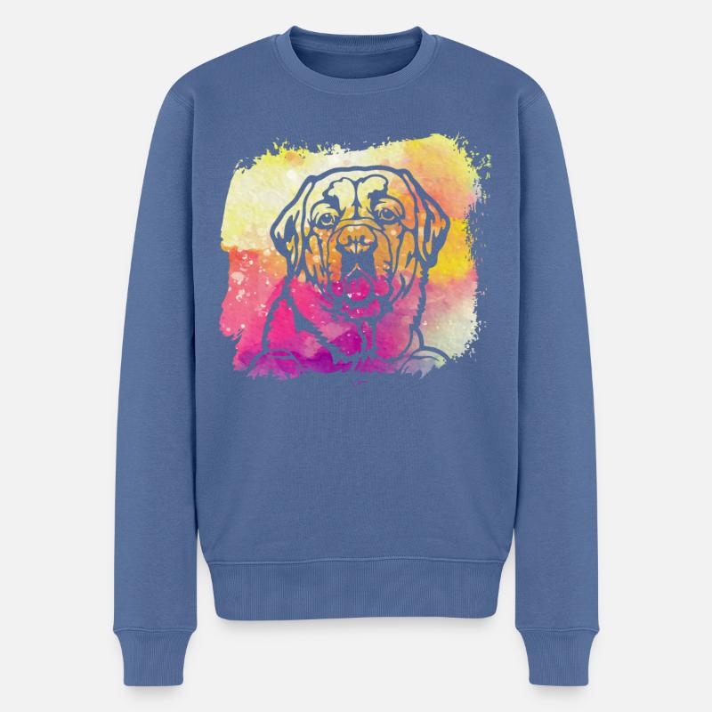 Labrador - Pull Premium bio Homme - bleu pigeon