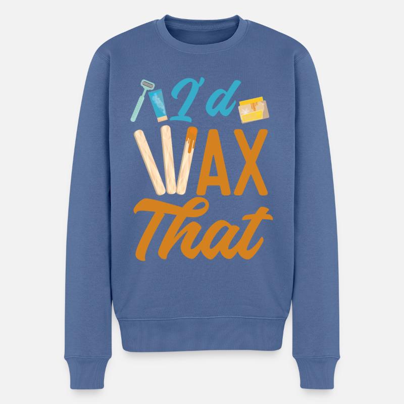Cute Esthetician Skincare - Männer Premium Bio Pullover - Taubenblau