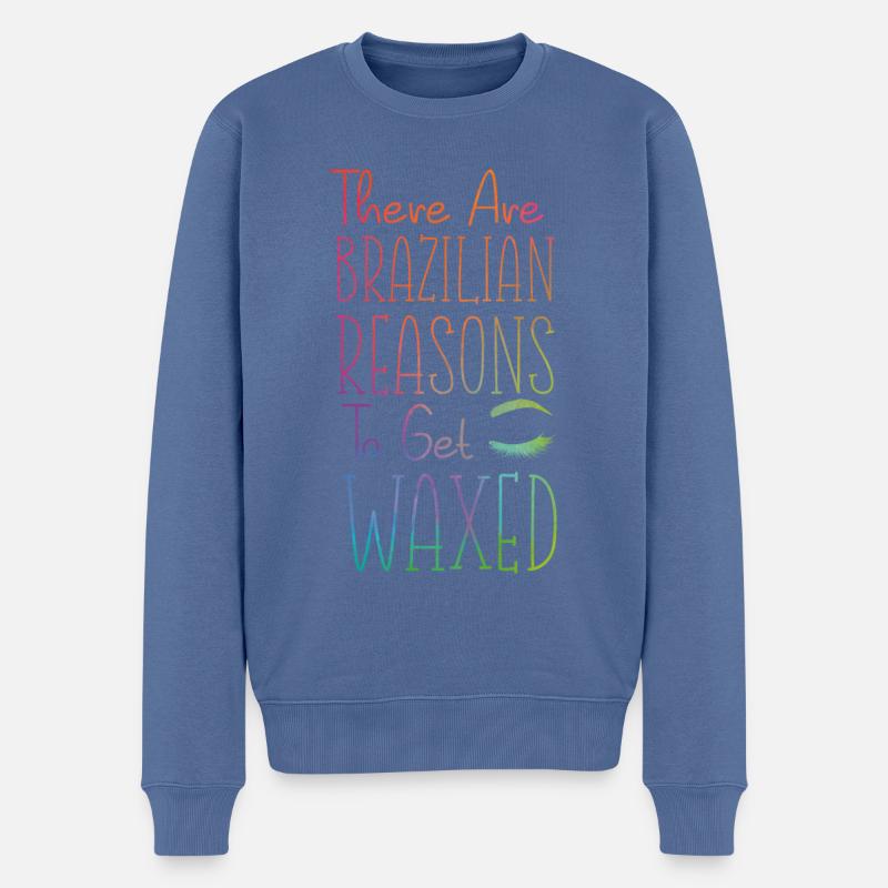 Cute Esthetician Skincare - Männer Premium Bio Pullover - Taubenblau