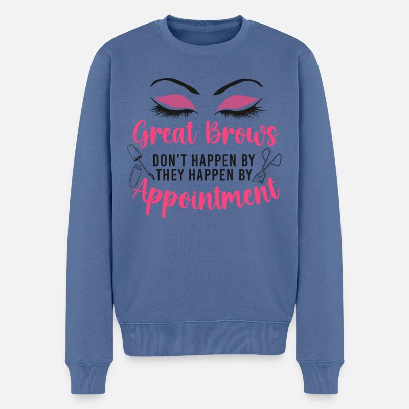 Licensed Esthetician Beautician - Männer Premium Bio Pullover - Taubenblau