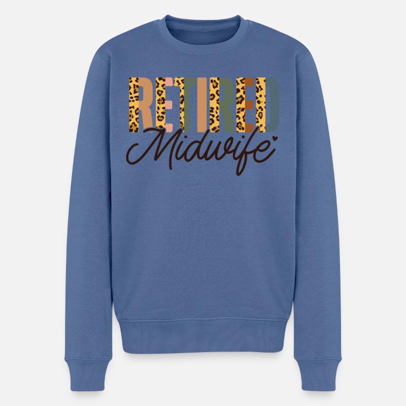 Nurse Midwife Birth Worker - Männer Premium Bio Pullover - Taubenblau
